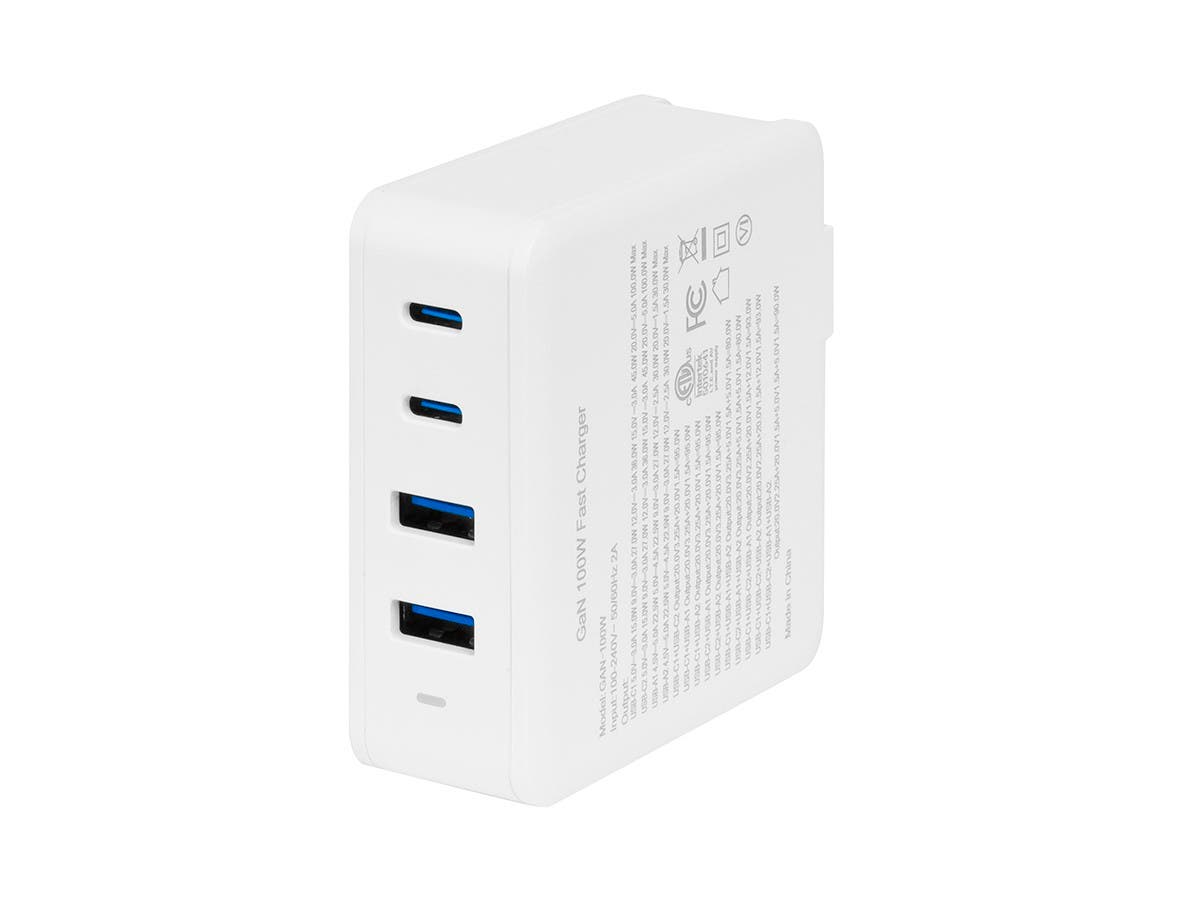 Monoprice 100W 4-Port USB-C GaN Fast Wall Charger $36 + Free Shipping