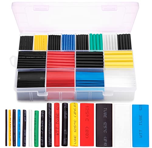 580-Piece Ginsco Heat Shrink Cable Wire Tubing Kit w/ 6 Colors & 11 Sizes $6.30 w/ Subscribe & Save