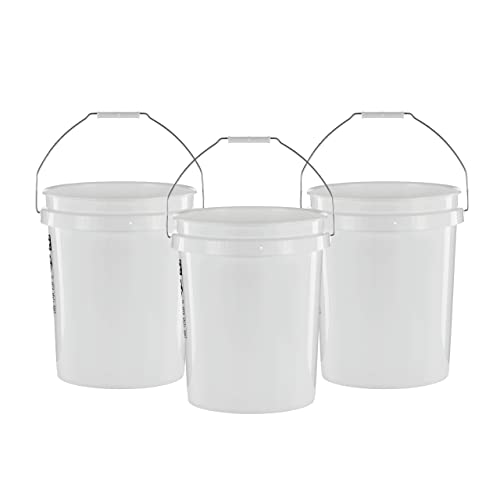 3-Pack United Solutions 5 Gallon Bucket, Heavy Duty Plastic $11.47 + Free Ship w/Prime
