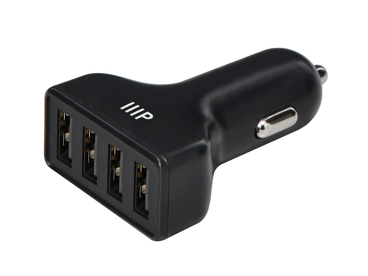 Monoprice 4-Port USB Car Charger $6.28 - Free Shipping