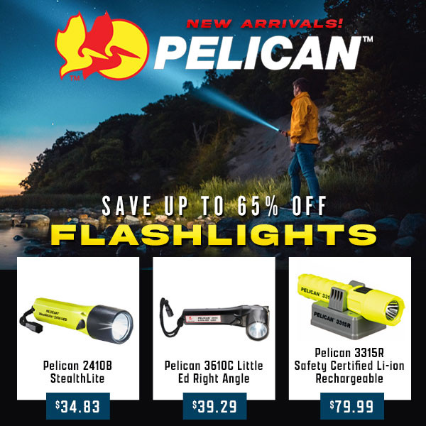 Pelican Flashlights Up to 65% off from $11.48 + Free shipping over $25+