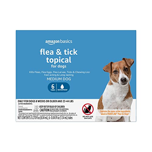 6-Ct. Amazon Basics Flea and Tick Topical Treatment for Medium Dogs (23-44 pounds) $15.39 + Free Ship w/Prime