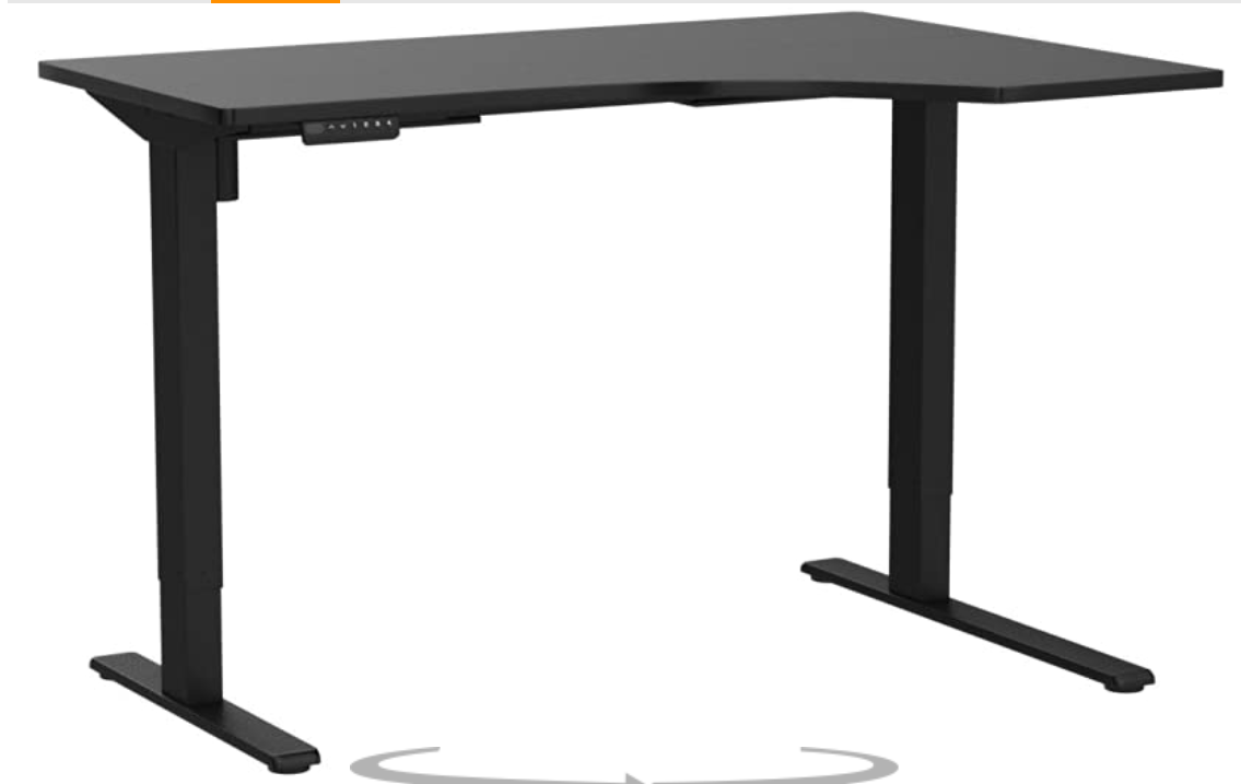 FlexiSpot 55" Seiffen Laminated Spliced Lshaped Standing Electric Desk (Black) 199.99 + Free