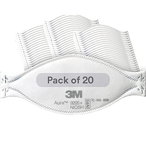 20-Pack 3M Aura N95 Foldable Particulate Respirators $12.30