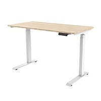 Monoprice WFH Single Motor Height Adjustable Motorized Sit-Stand Desk with Solid-core Natural Wood Top (White) $238 + FS $237.99