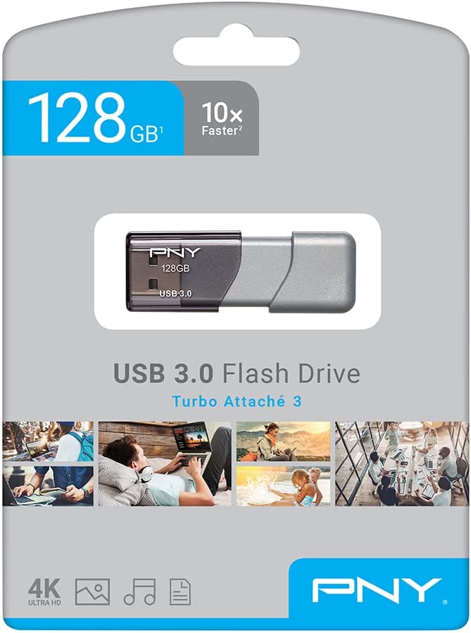 128GB PNY Turbo Attache 3 USB 3.0 Flash Drive $8.96 + Free Ship w/Prime