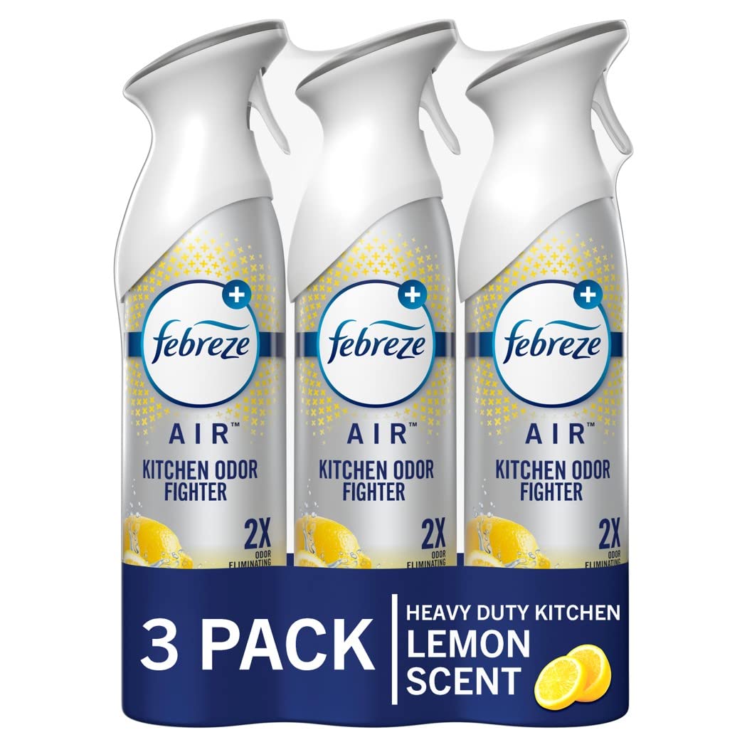 3Pack Febreze Room Air Fresheners Spray (Lemon Scent) 8.31 w/s&s