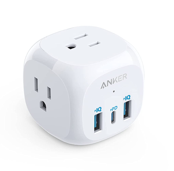 Anker Outlet Extender w/ 3 Outlets, 2 USB-A & 1 USB-C Charging port $15 + Free Ship w/Prime