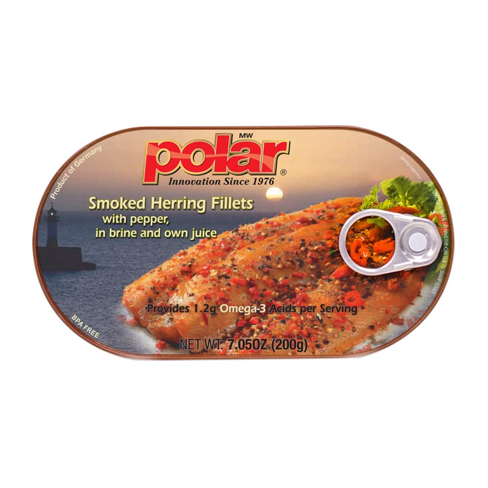 12 Pack MW Polar Peppered Smoked Herring, 7.05 Ounce $22.87 w/s&s