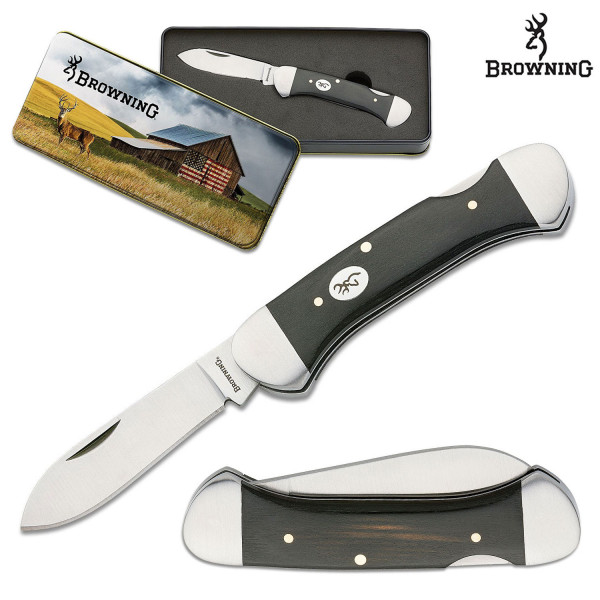 Browning Classic Knives: Vintage Whitetail Folding Knife w/ Gift Tin $7.20 & More + Free S/H $25+