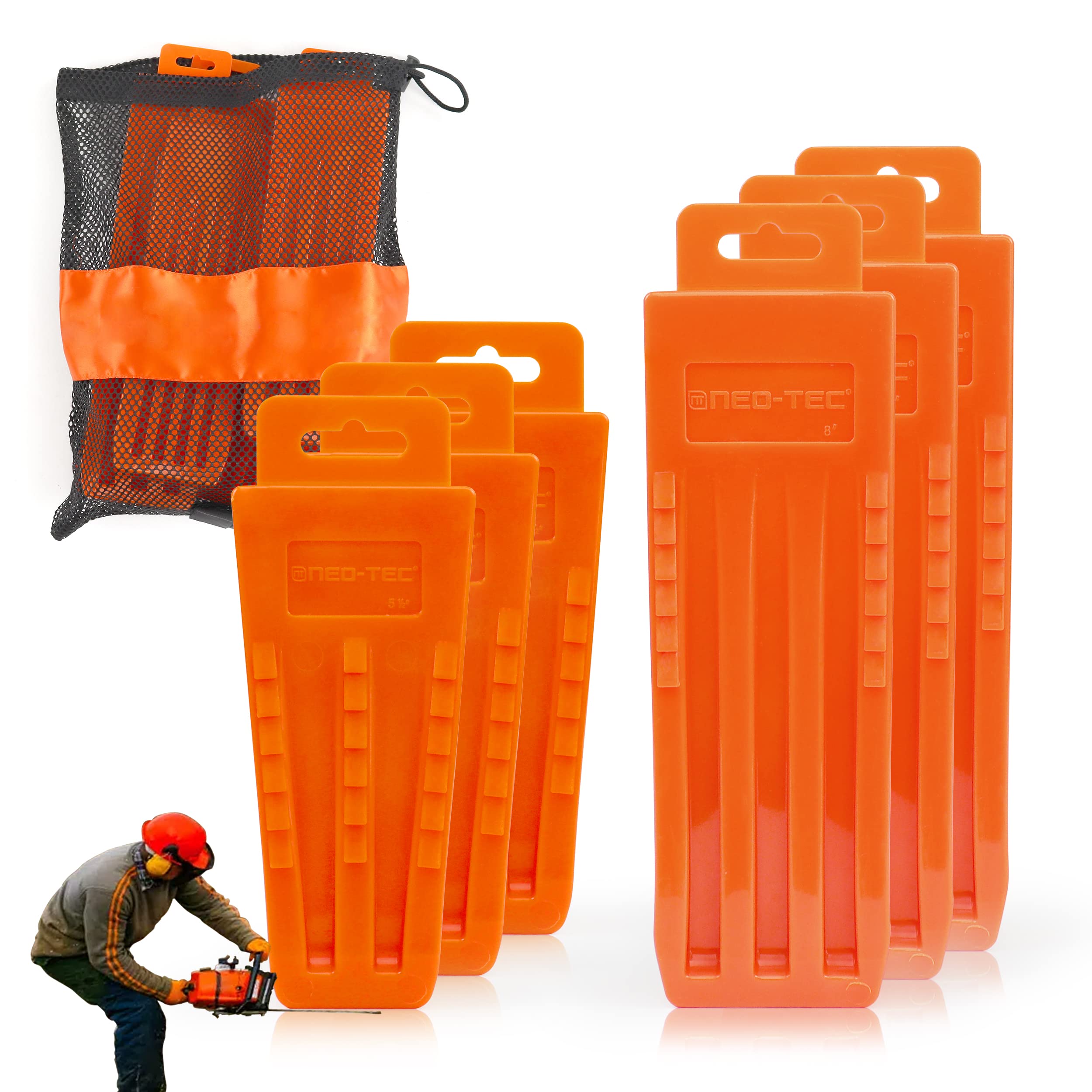 6Pack NEOTEC Tree Felling Wedges, Chainsaw Wedges, 5.5"+8" 12.95