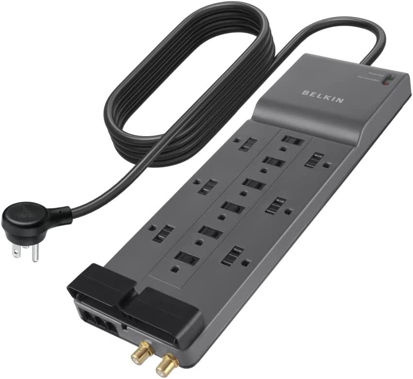 Amazon Prime Members: Belkin Power Strip Surge Protector (12 Outlets / 8' Cord) $21.59 & More + Free Shipping