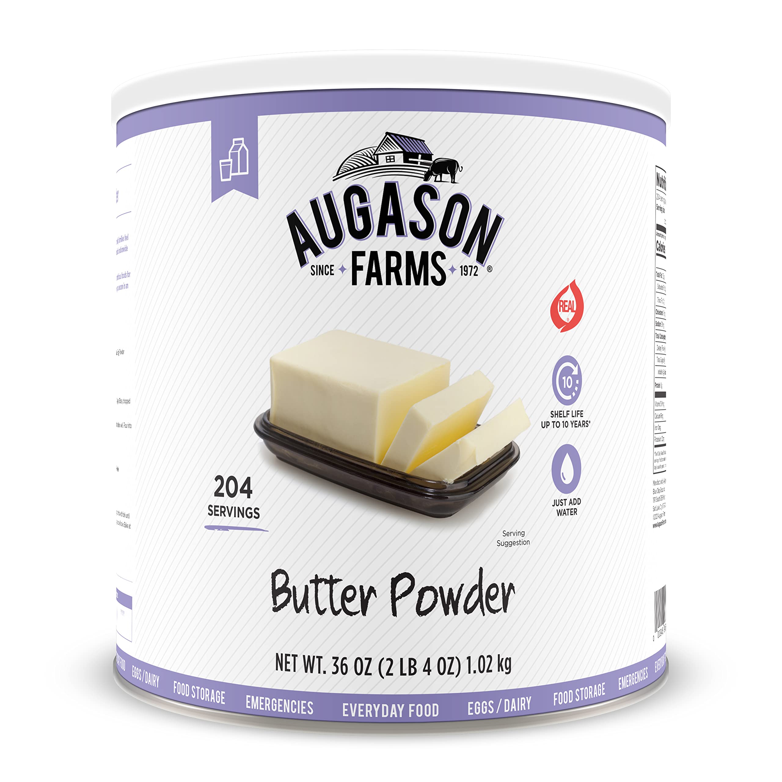 Augason Farms Butter Powder 2 Lbs 4 Oz No. 10 Can $17.92 + Free Shipping w/ Prime or on $25+