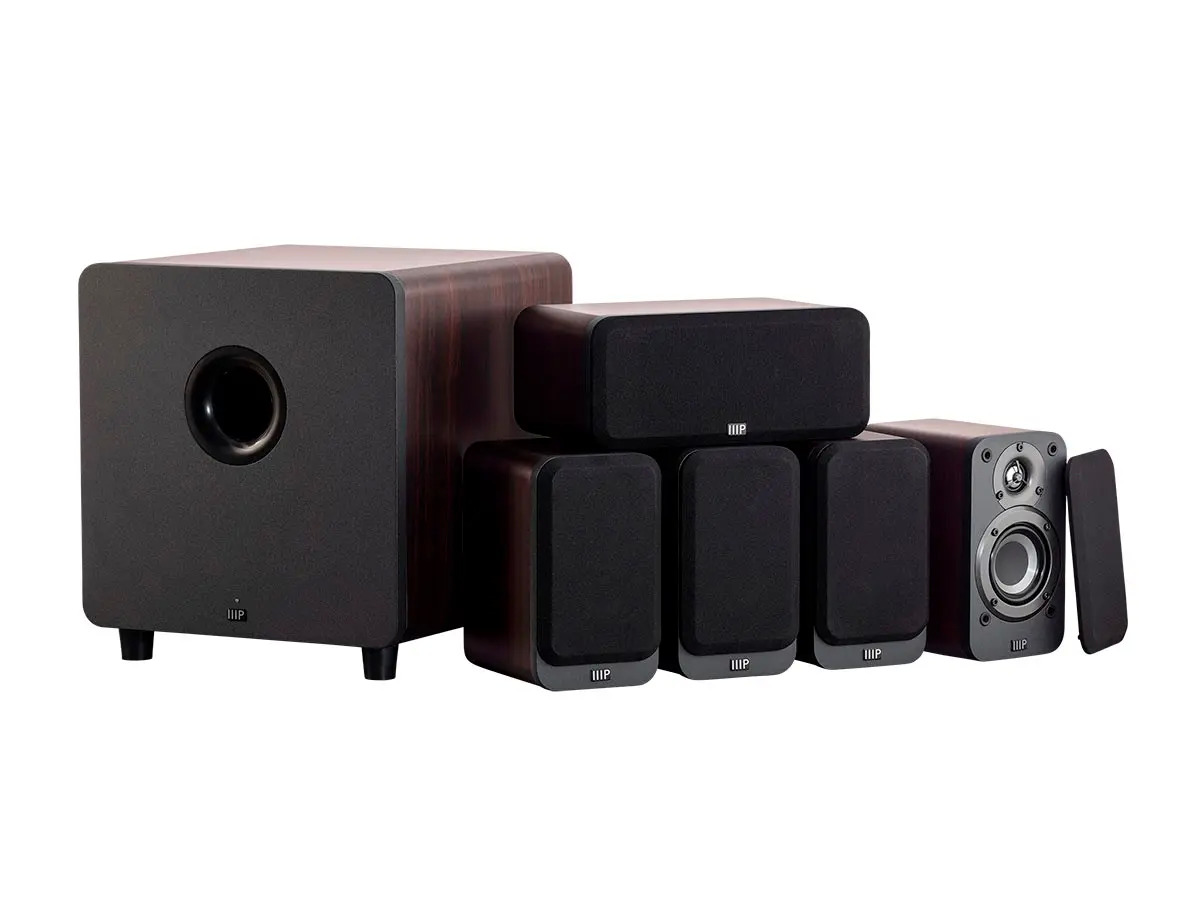 Monoprice HT-35 Premium 5.1-Channel Home Theater System with Powered Subwoofer (Espresso) $96.59 + FS