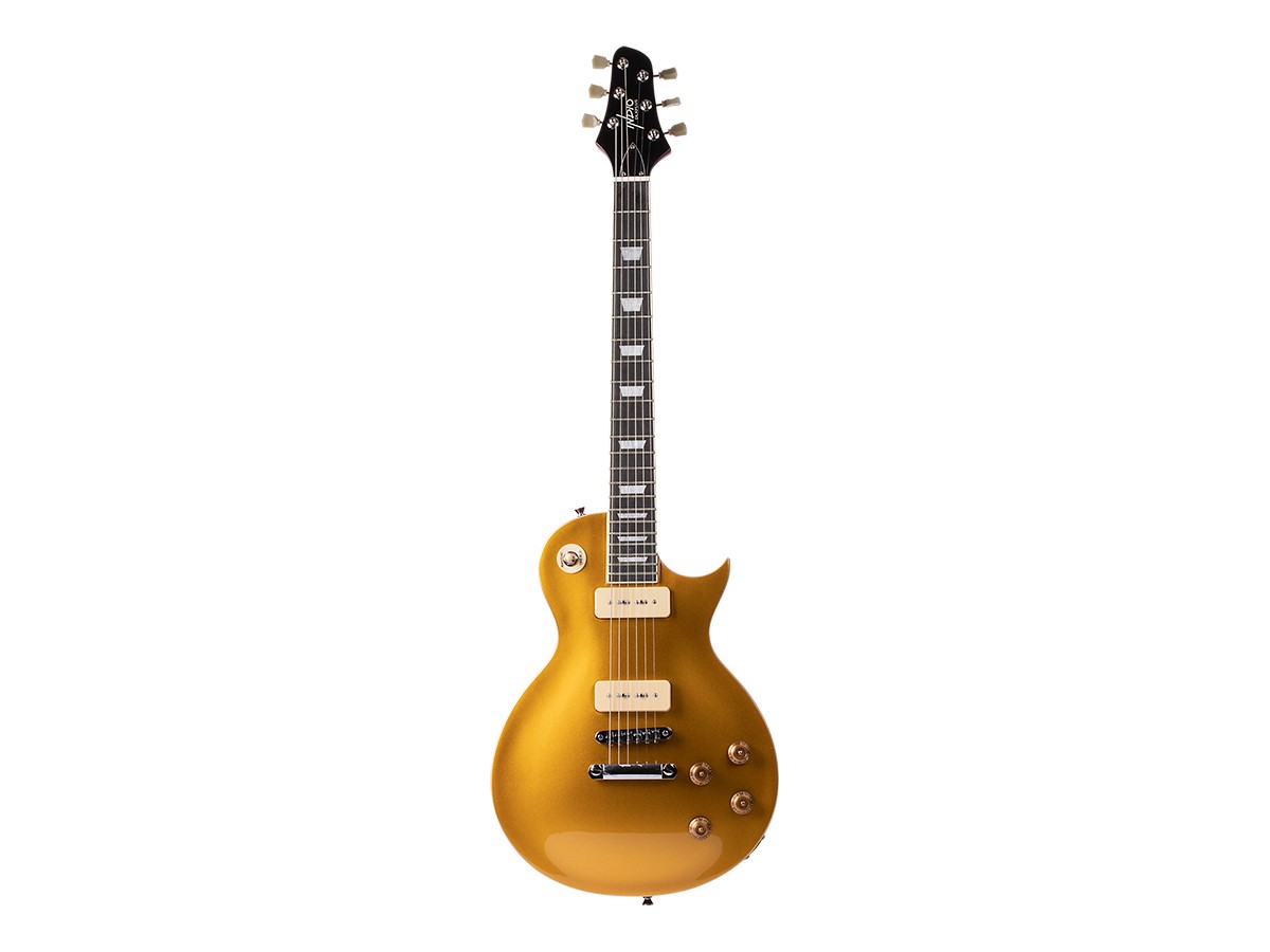 Indio by Monoprice 66SB DLX Plus Mahogany Electric Guitar with Gig Bag (Gold Top) $168.74 + Free Shipping