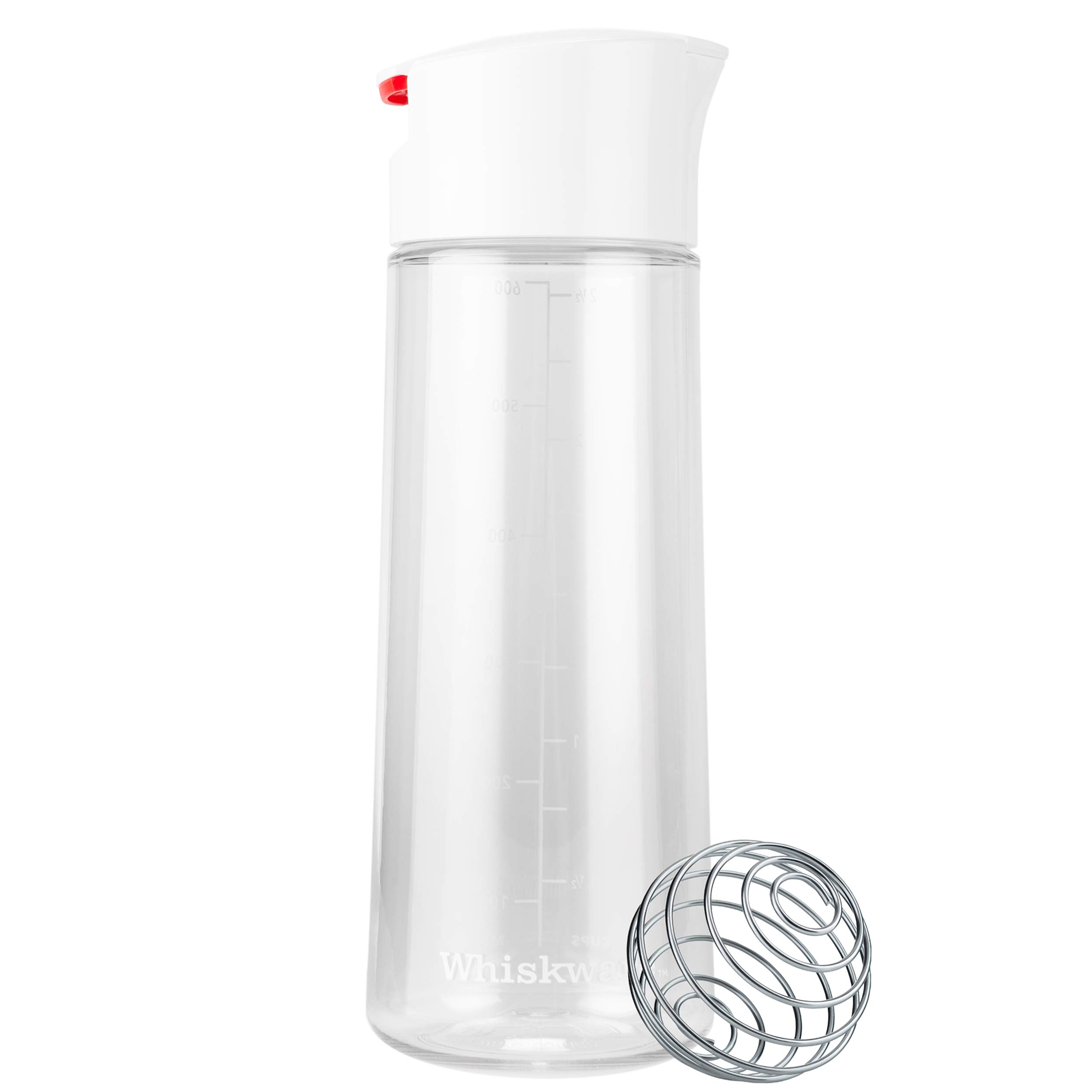 Whiskware Tritan Plastic BlenderBall Whisk Leak Proof Salad Shaker Bottle, 2.5 Cups (White) $12.60 + Free Shipping w/ Prime or on $35+