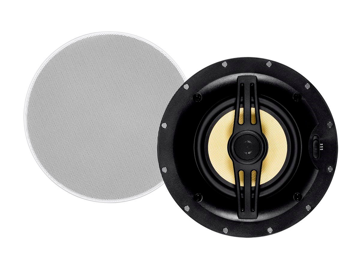 Monoprice Black Back Ceiling Speakers 6.5in Fiber 2-Way with Covered Crossover (pair) $50.62 + Free Ship