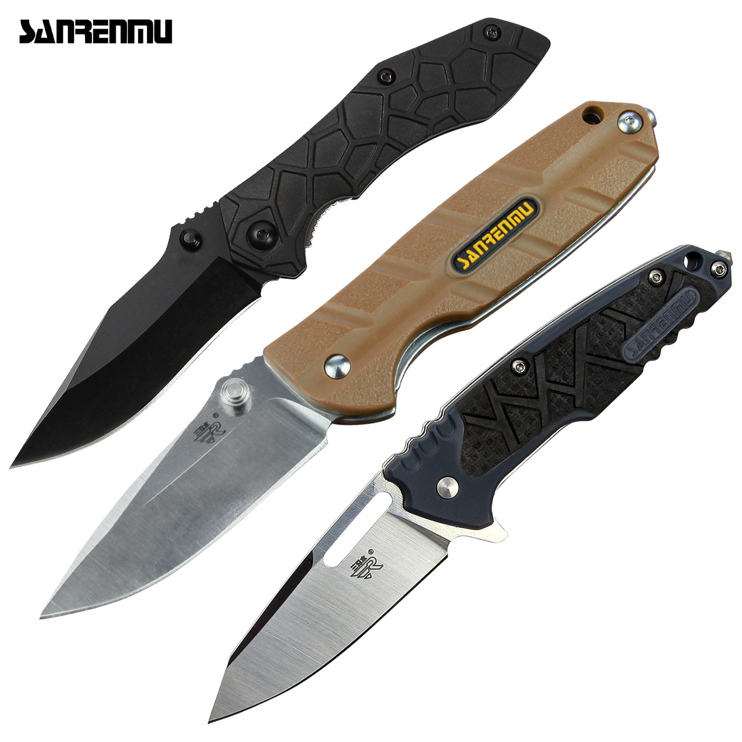 3-PACK: Sanrenmu Folding Pocket Knives - Vol. 6 $22 + Free Shipping