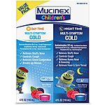 2x4oz Cold &amp; Cough, Mucinex Children's Multi-Symptom Day/Night Liquid (Very Berry) $10.74 w/s&amp;s at Amazon
