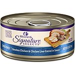 12-Pk 5.3-Oz Signature Selects Shredded Boneless Wet Cat Food (Chicken & Liver) $11 &amp; More w/ Subscribe &amp; Save