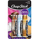 3-Pk 0.15oz ChapStick S'mores Collection (Graham Cracker, Marshmallow, &amp; Chocolate) $1.70 w/S&amp;S