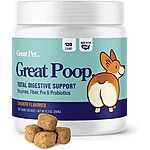 120 Ct. 9.3 oz. Great Poop Probiotics for Dogs, Healthy Gut, Firm Stool &amp; Diarrhea Relief $10 w/s&amp;s