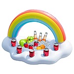 Inflatable Rainbow Cloud Drink Holder Floating Beverage Serving Bar Pool Float (35x20x20&quot;) $14 + Free Ship