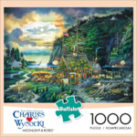 1000-Piece Buffalo Games Charles Wysocki: Moonlight & Roses Jigsaw Puzzle $4.90