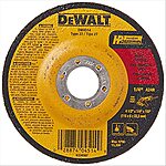 DeWALT 1/4" Thick Grinding Wheel (4.5" Diameter, 7/8" Arbor) $1.85 &amp; More
