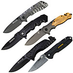 5-PACK: Assorted Folding Knives (Sanrenmu, Opus, Blackwatch Hellcat 2 &amp; Wet Work) $35 + Free Shipping