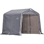 8' x 8' ShelterLogic Shed-in-a-Box All Season Steel Metal Frame Peak Roof w/ Heavy Duty Auger Anchors (Grey) $162.46 + Free Ship