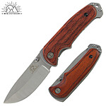 2-PACK: BFE Outdoors TimberEdge Folding Knife- Wood/Silver $19.99 + Free Shipping