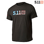 5.11 Tactical USA Flag Fill Men's T-Shirt (Black) Sm to 2XL $14.49 + Free Shipping