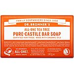 5-Oz Dr. Bronner's All-One Tea Tree Pure-Castile Bar Soap 3 for $7.90 w/ S&amp;S + Free Shipping w/ Prime or on $35+