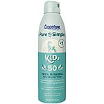 5oz. Coppertone Pure and Simple Kids Sunscreen Spray SPF 50, Zinc Oxide Mineral, Water Resistant $4.74 + Free Shipping w/ Prime or on $35+