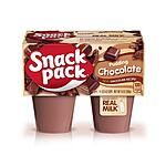 4-Count 3.25oz. Snack Pack Pudding Cup (Chocolate, ButterScotch, Fudge, Vanilla) $0.95 w/ Subscribe &amp; Save &amp; More