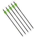 5-Pack 22&quot; Barnett Outdoors Carbon Crossbow Arrows Lightweight Hunting Bolts, Half-Moon Nock and Field Points $11.24 + Free Shipping w/ Prime or on $35+