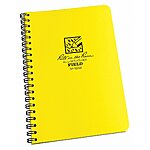 Rite in the Rain Weatherproof Side Spiral Notebook, 4 5/8&quot; x 7&quot; (Yellow) $6.13 + Free Shipping w/ Prime or on $35+