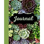 120 Page Blank Lined 7.5 x 9 Journal: Succulents full cover $1.60 &amp; More + Free Ship w/Prime or on orders $35+