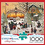 1,000 Pc. Buffalo Games Puzzle - Charles Wysocki - A Christmas Greeting $9.97 + Free Shipping w/ Prime or on $35+