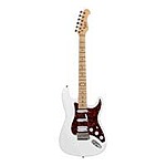 Indio by Monoprice Cali DLX Plus HSS Electric Guitar with Gig Bag White Pickguard, Maple Fingerboard $137.99 + Free Ship