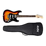 Monoprice Cali Classic Electric Guitar - Sunburst, 6 Strings, Double-Cutaway Solid Body With Gig Bag Indio Series $65.99 + Free Shipping
