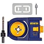 Irwin Bi-Metal Door Lock Installation Kit for Metal &amp; Wood Doors  $14.91 + Free Shipping w/ Prime or on $35+