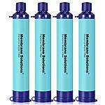 4-Pack Membrane Solutions Personal Water Filter Straws $15.60 w/ Subscribe &amp; Save + Free Shipping