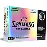 12 Ball Pack Spalding SD Tour X Golf Balls (White) $13.60 + Free Shipping w/ Prime or on $35+
