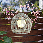 11&quot; Better Homes &amp; Gardens Solar Battery-Powered 8 Hour Lights Gray PE Woven Light $19.89 + F/S w/ Walmart+ or on Orders $35+