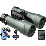 Gllysion 12X50mm Waterproof Binoculars w/ Bak4 Prisms, Storage Bag &amp; Phone Adapter $39.99 + Free Shipping w/ Amazon Prime