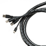 8.2' Hyper Tough Plastic Spiral Cable Cover (Black) $1