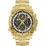 Bulova Men's Icon High Performance Quartz Chronograph Stainless Steel Watch, Gold, Black Dial $459.14 + Free Shipping