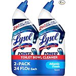 2-Pack 24-Oz Lysol Power Toilet Bowl Cleaner Gel (Atlantic Fresh) $3.60 w/ S&amp;S + Free Shipping w/ Prime or on $35+